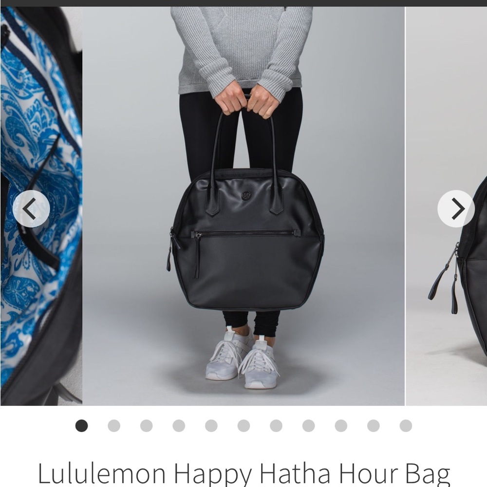 Lululemon Black Tote Bag